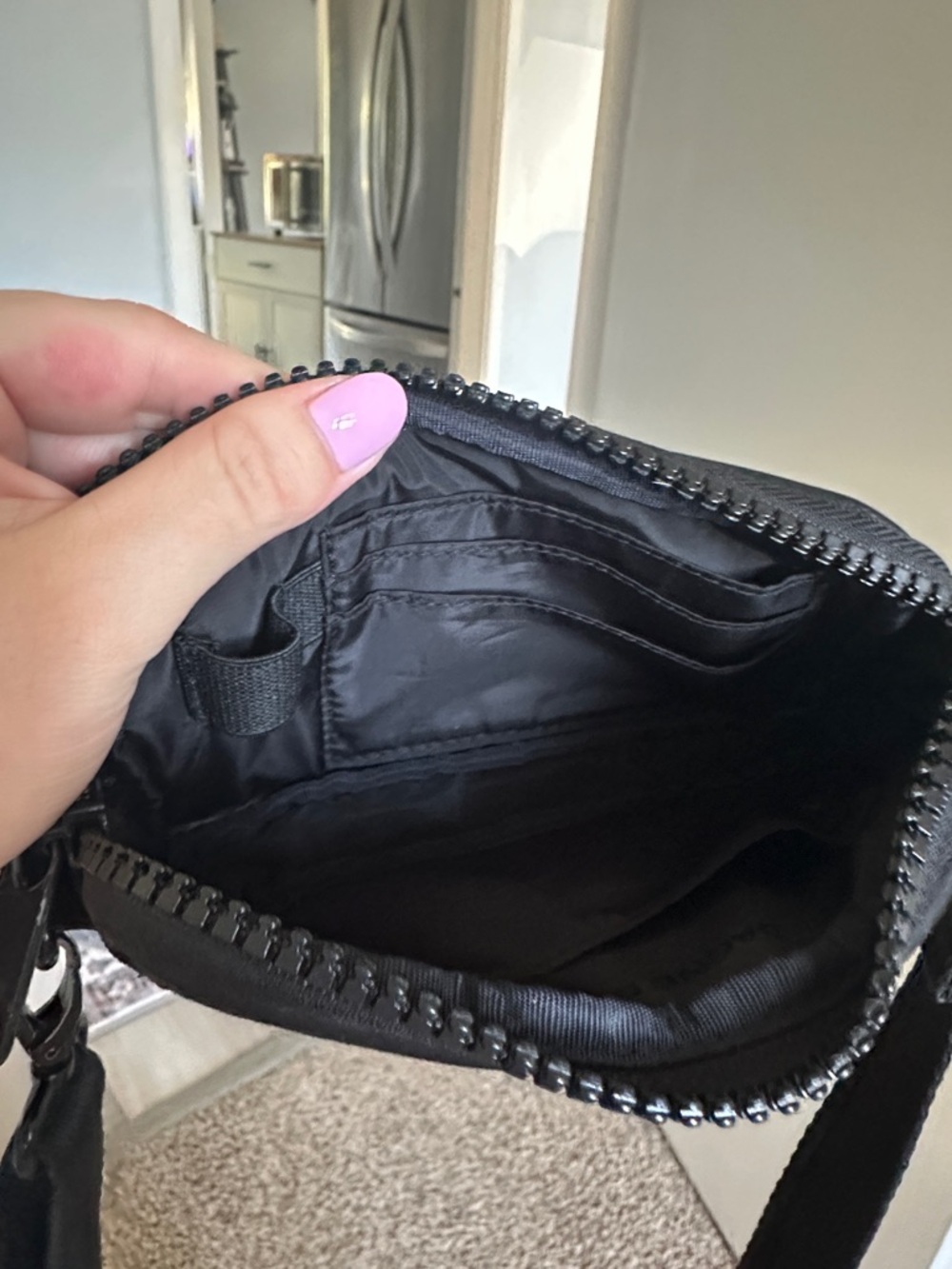 Dagne Dover Black Mini Crossbody Pouch - Picture 6 of 7